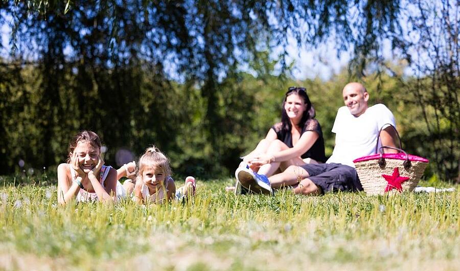Spring family holidays at one of our campsites.